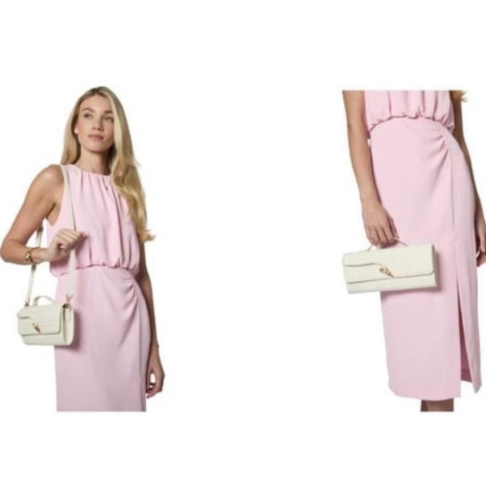 Few Moda East West Theia Clutch With Crossbody Strap - Cream NWT - Picture 6 of 11